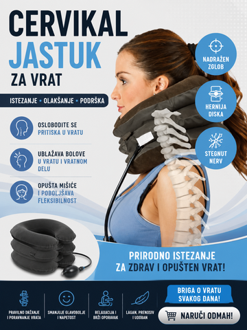 CERVIKAL - Vazdušni Jastuk za Istezanje Vrata
