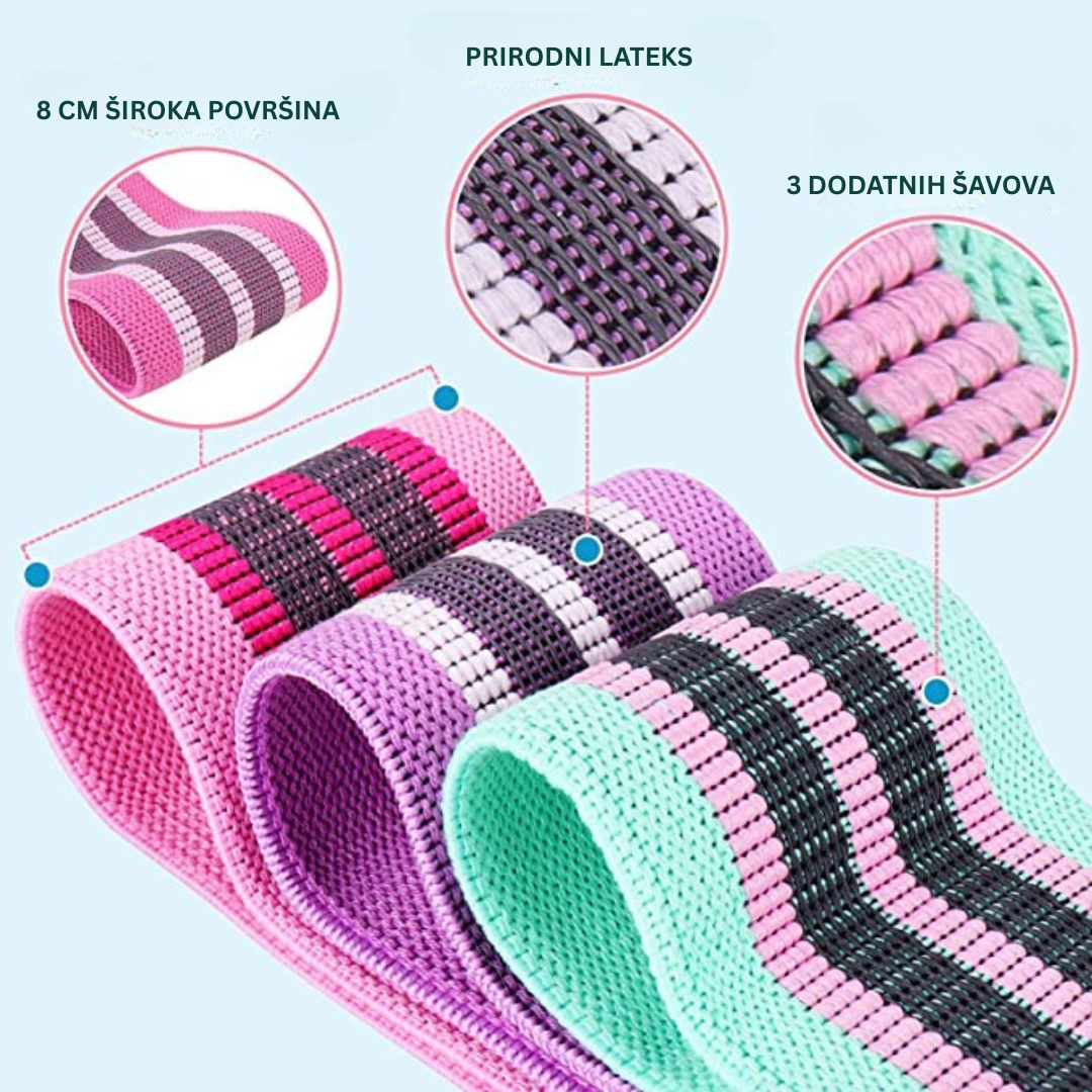 HIP TRAKE ZA VEŽBANJE – Za Jačanje Gluteusa, Kukova i Nogu