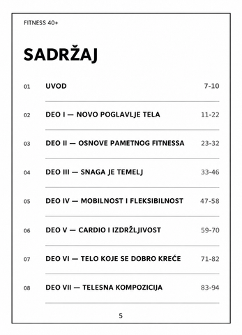 FITNESS 40+ - Priručnik za aktivan i snažan život posle 40