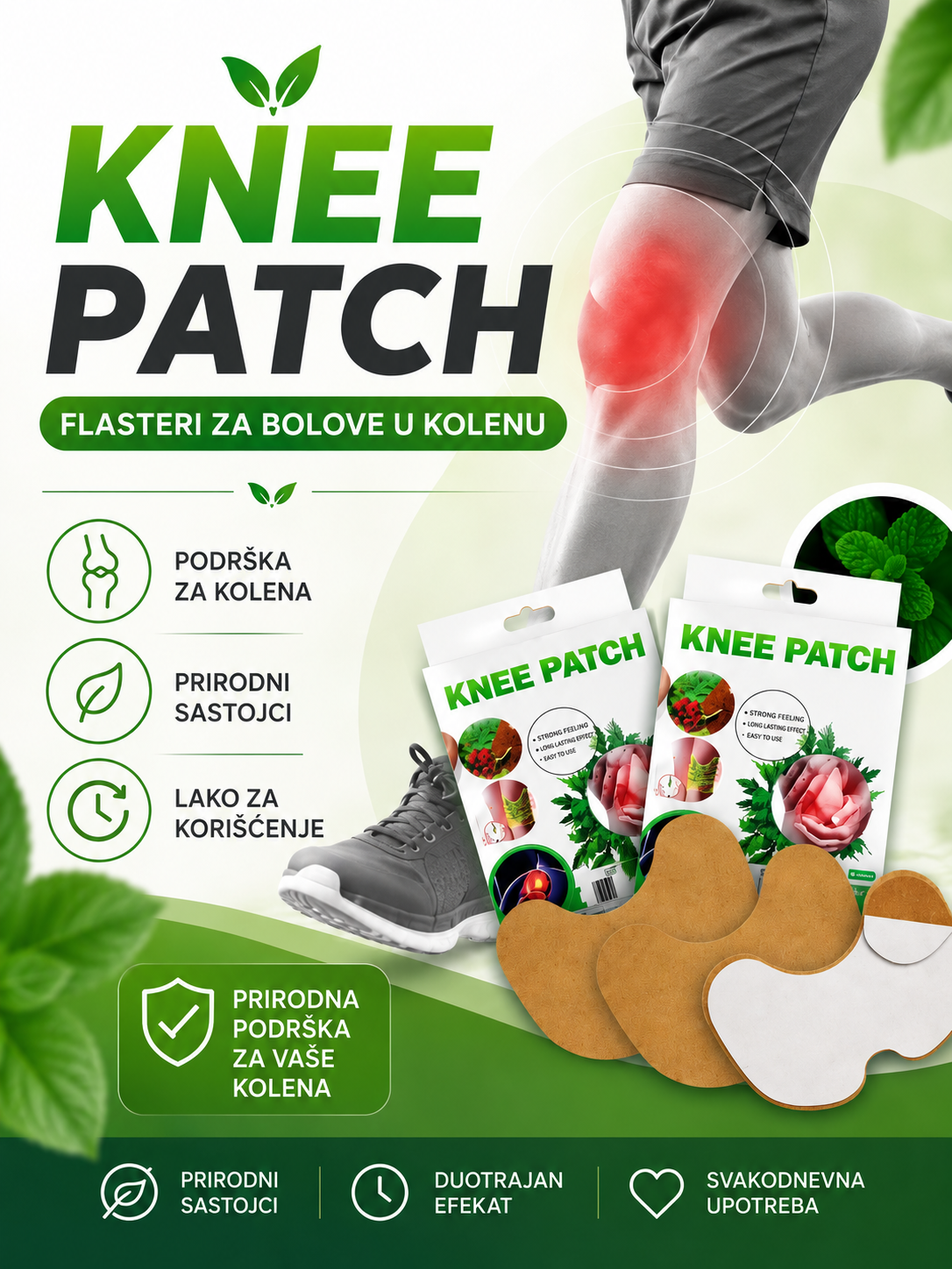 Flasteri za bolove u kolenu KNEE PATCH