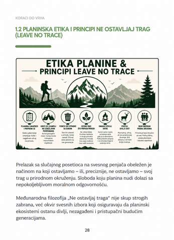 PLANINE - KORACI DO VRHA  Priručnik za ljubitelje planinarstva, hikinga i boravka u prirodi